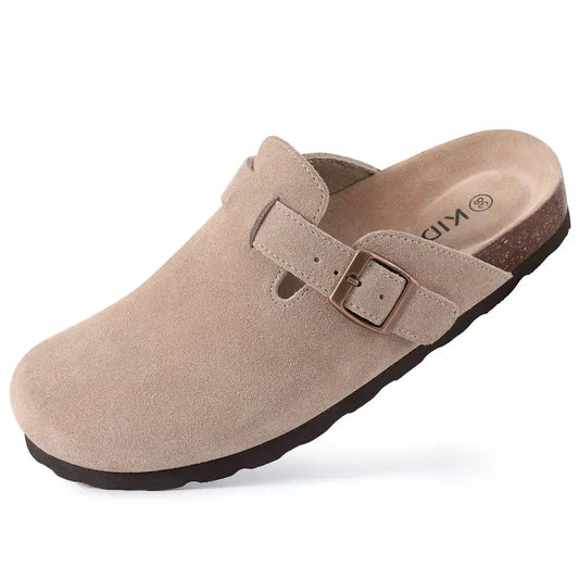 Genuine Suede Cork Clogs