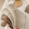 Solid Mid-Calf Polyester Socks