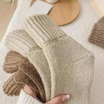 Solid Mid-Calf Polyester Socks