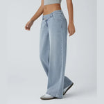 Halara Flex Asymmetric Baggy Wide Leg Jeans