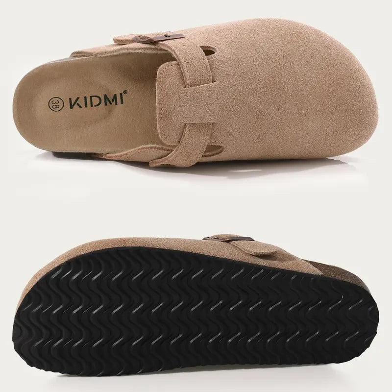 Genuine Suede Cork Clogs