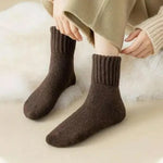 Solid Mid-Calf Polyester Socks