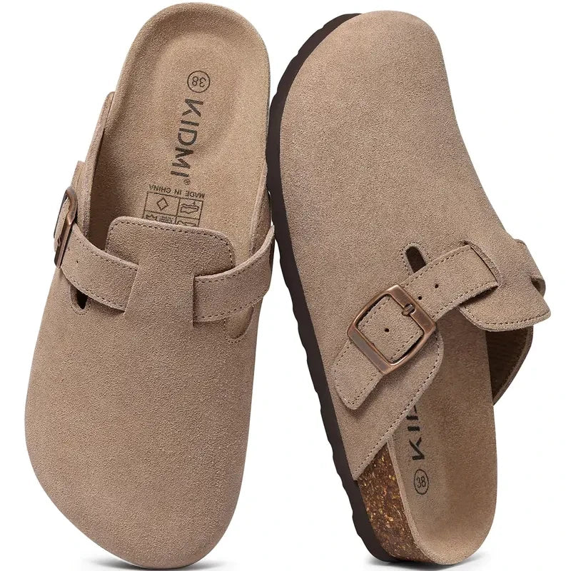 Genuine Suede Cork Clogs